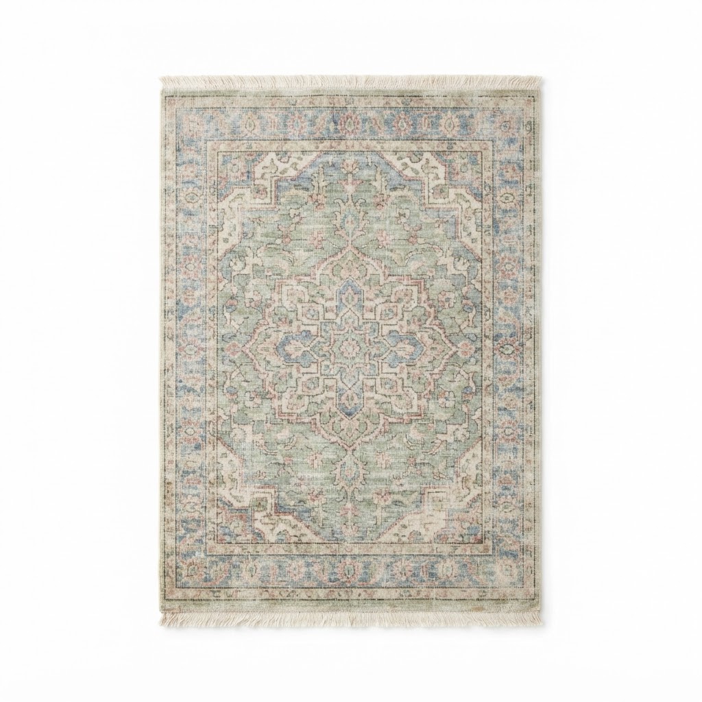 Faded Persian Style Bathroom Rug