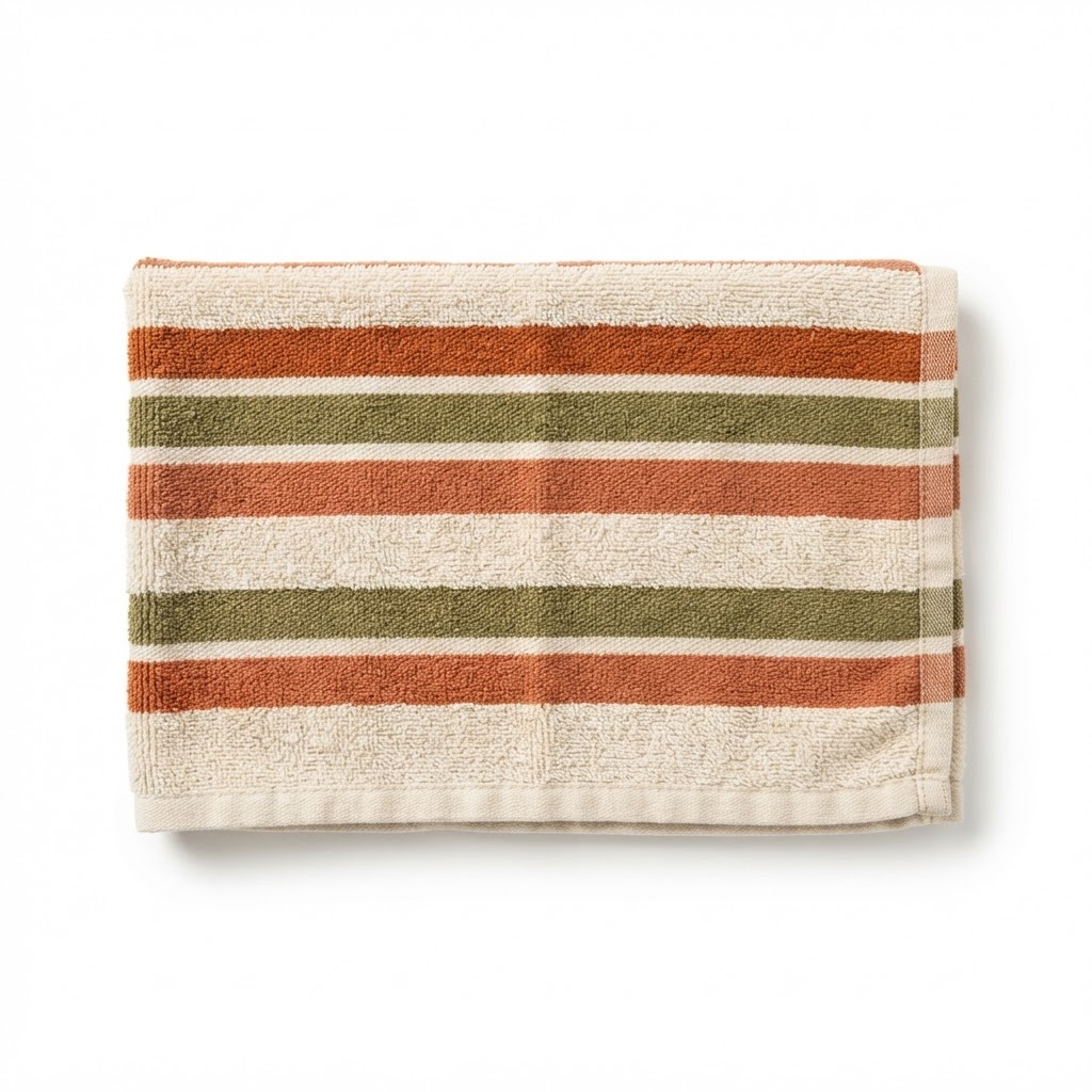 Striped Cotton Hand Towel