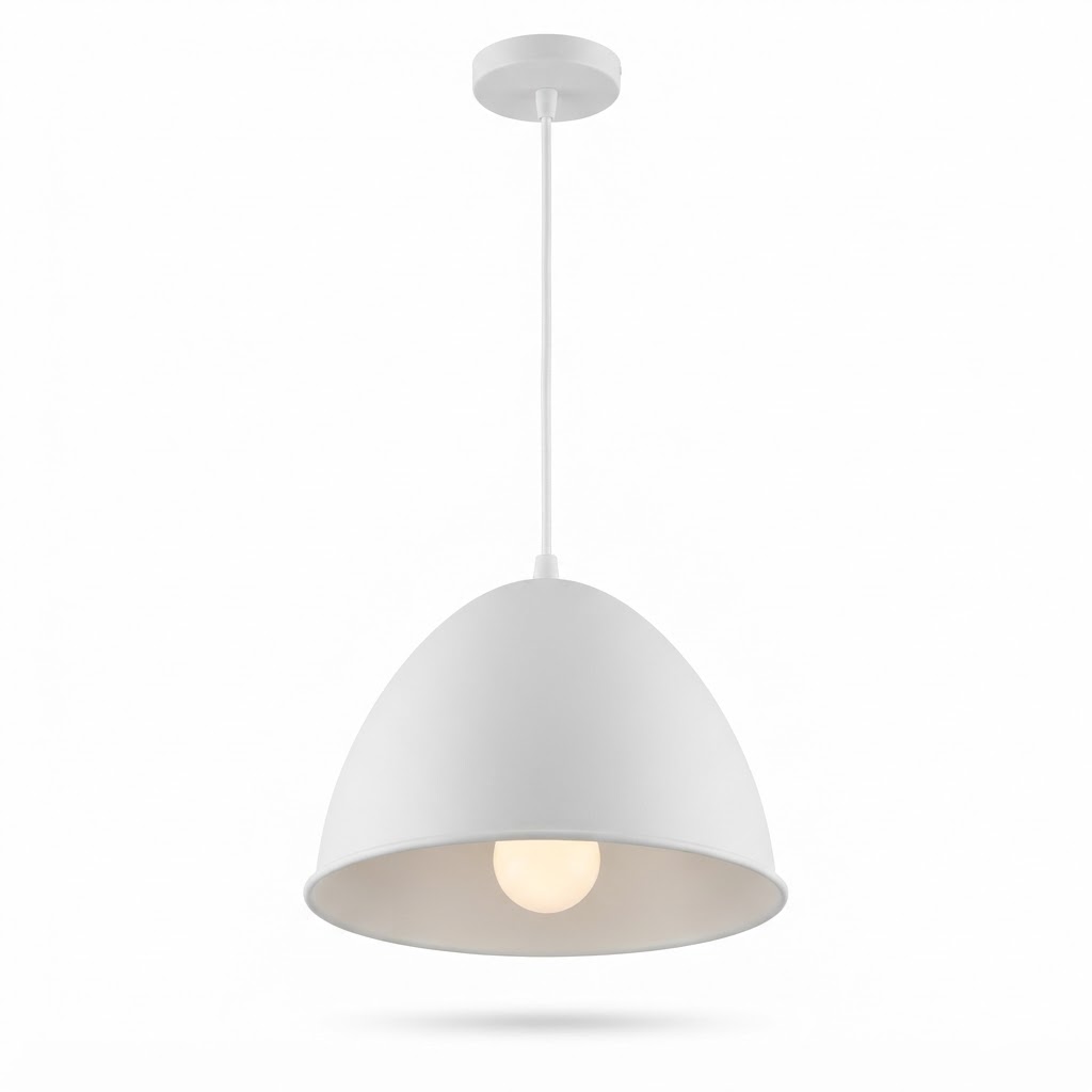 Matte White Pendant Light