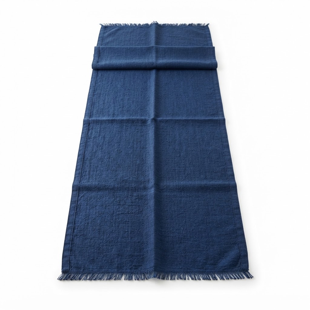 Navy Blue Linen Table Runner