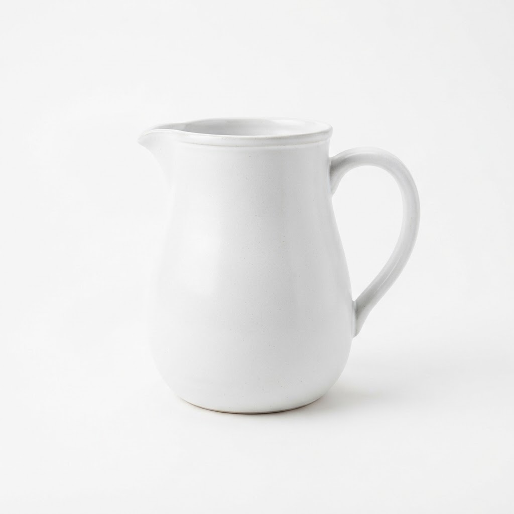 Ceramic White Pitcher
