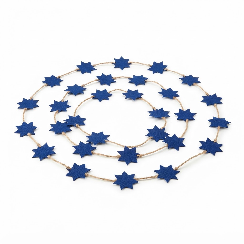 Transitional Star Garland Blue