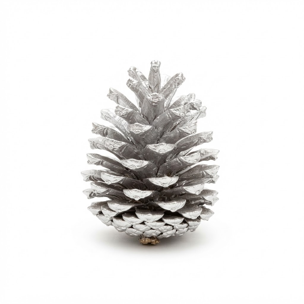 Silver Pinecone Bowl Filler
