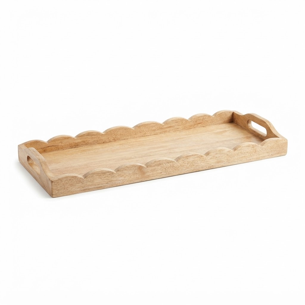 Scalloped Edge Bath Tray