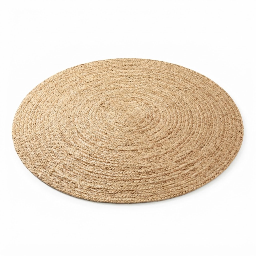 Transitional Braided Jute Area Rug