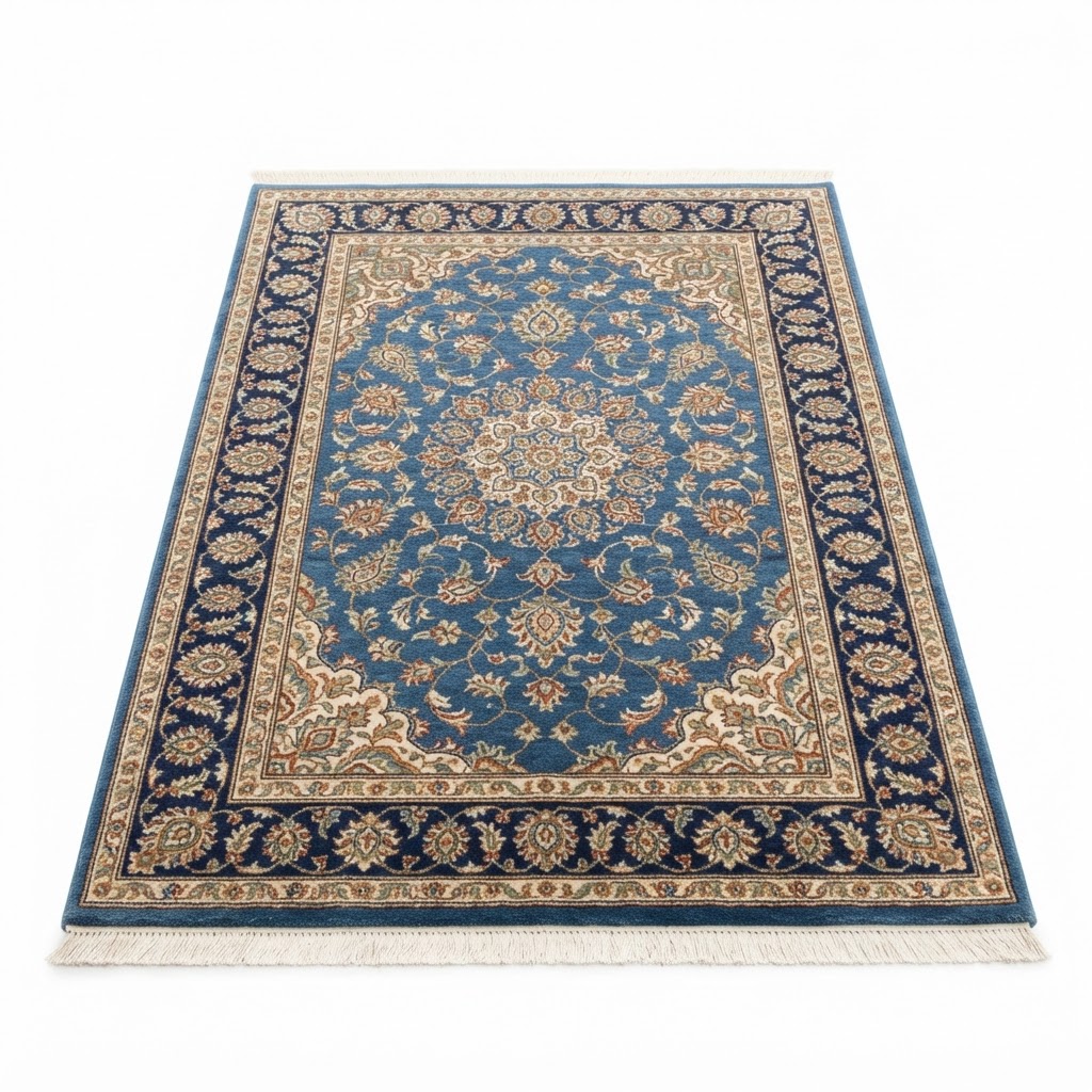 Blue Persian Style Area Rug