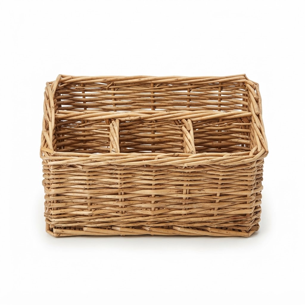 core Woven Willow Desk Organizer
