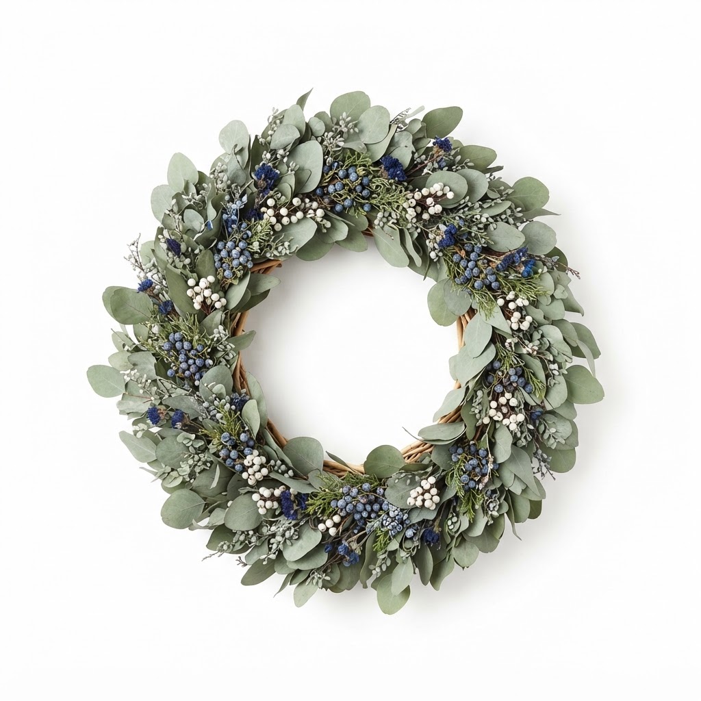 core Eucalyptus Berry Holiday Wreath