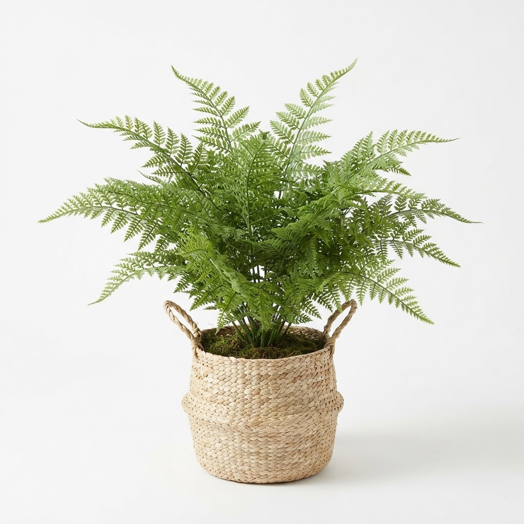 Potted Faux Fern Plant