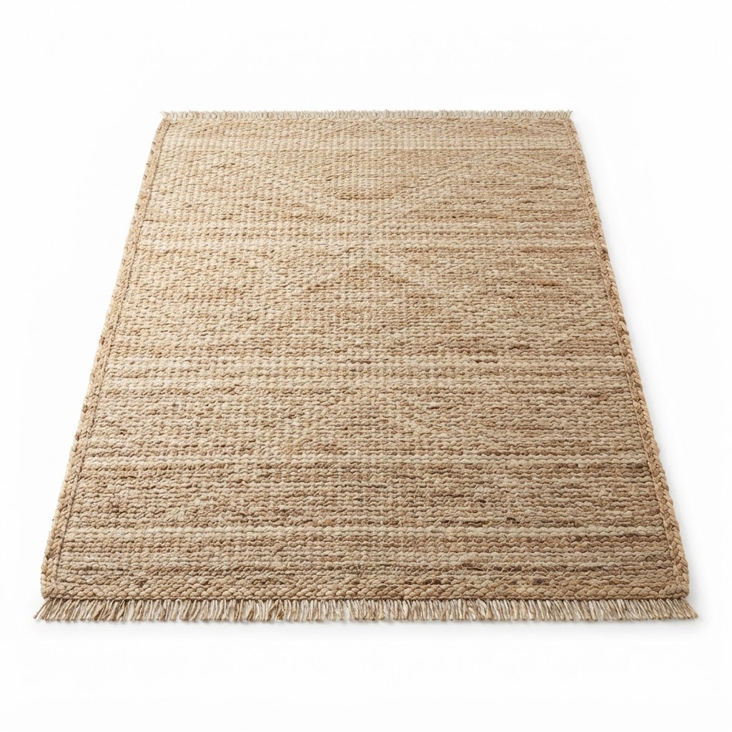 Transitional Jute Woven Area Rug
