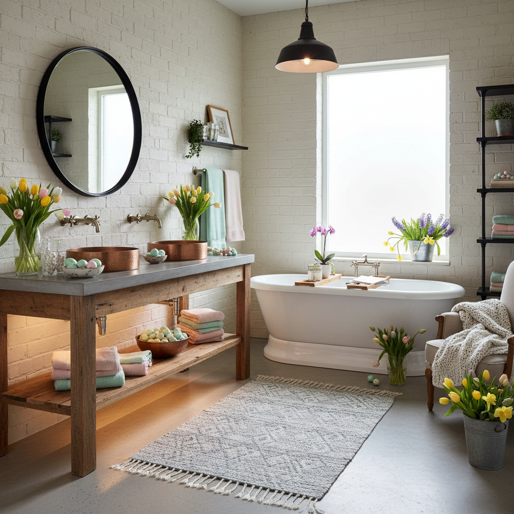Industrial Easter Master Bathroom