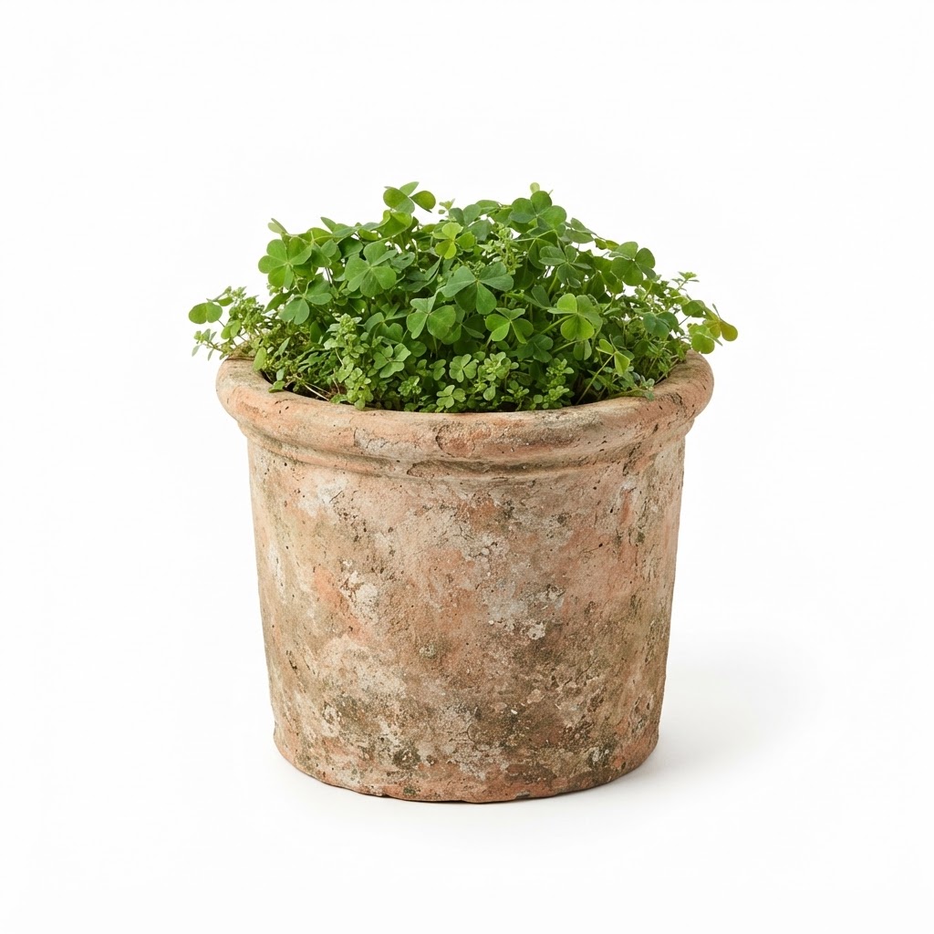 Aged Clay Planter for Greenery
