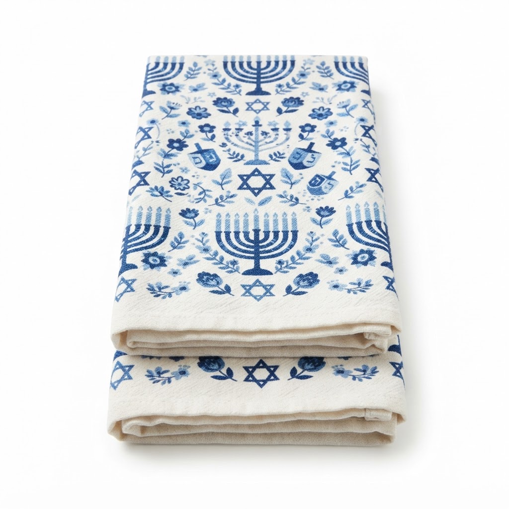 core Blue Floral Tea Towel Set