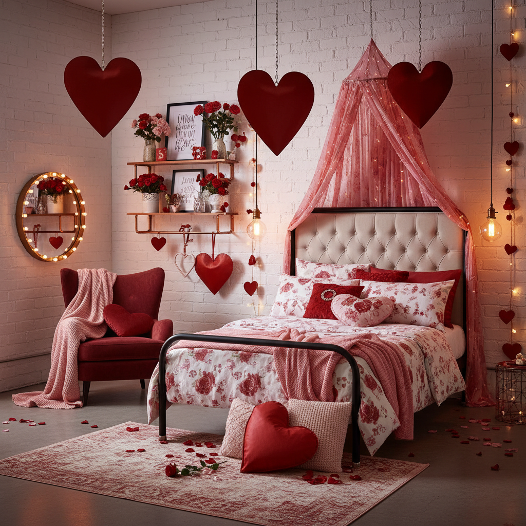 Industrial Valentine's Day Child Bedroom (Girl)