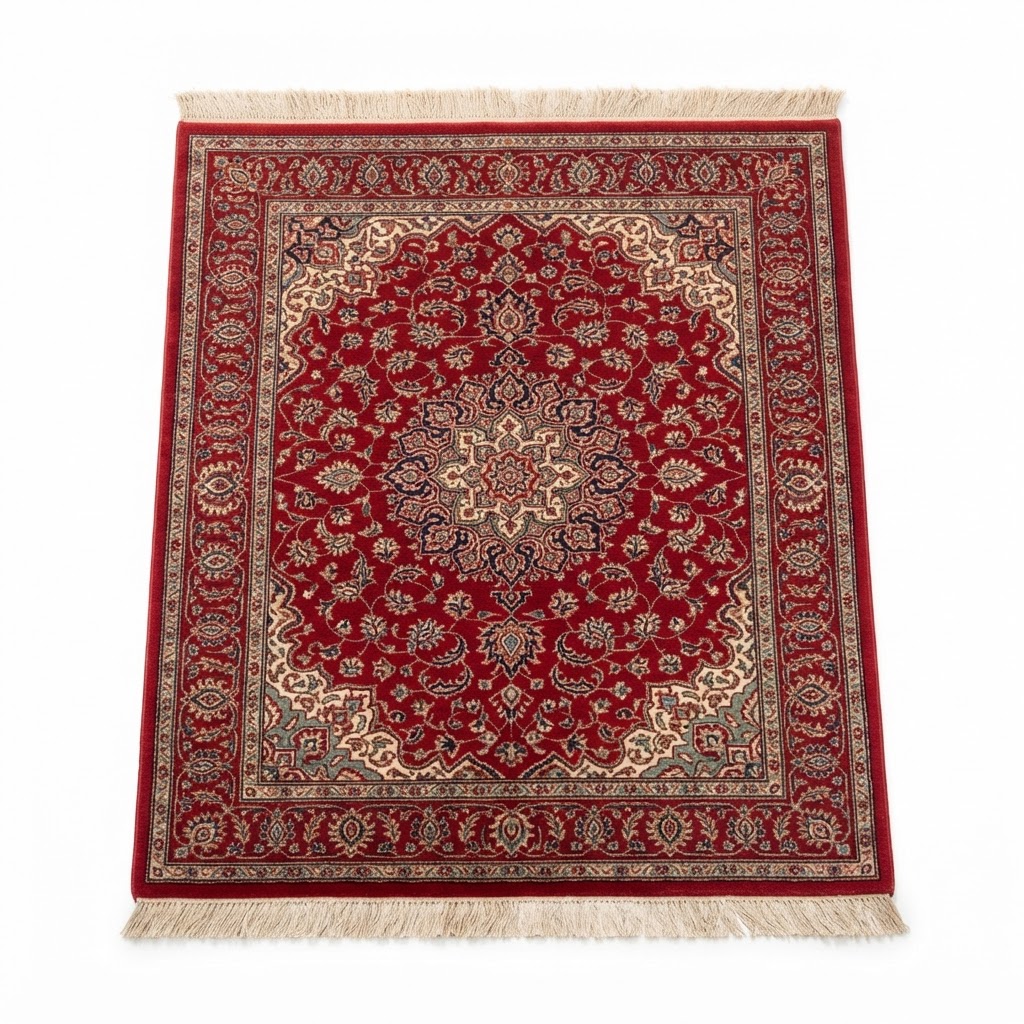Persian-Style Red Area Rug