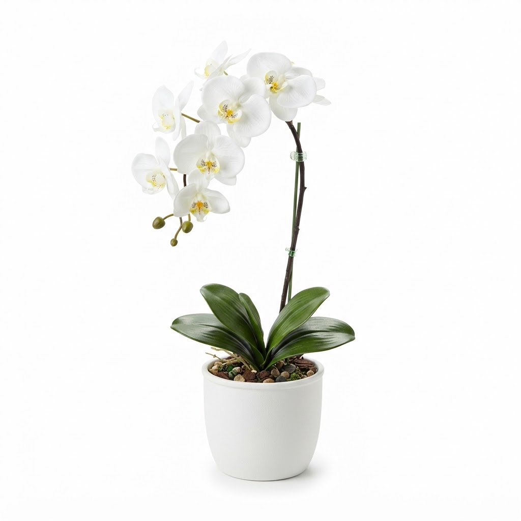 Artificial Potted Orchid Plant