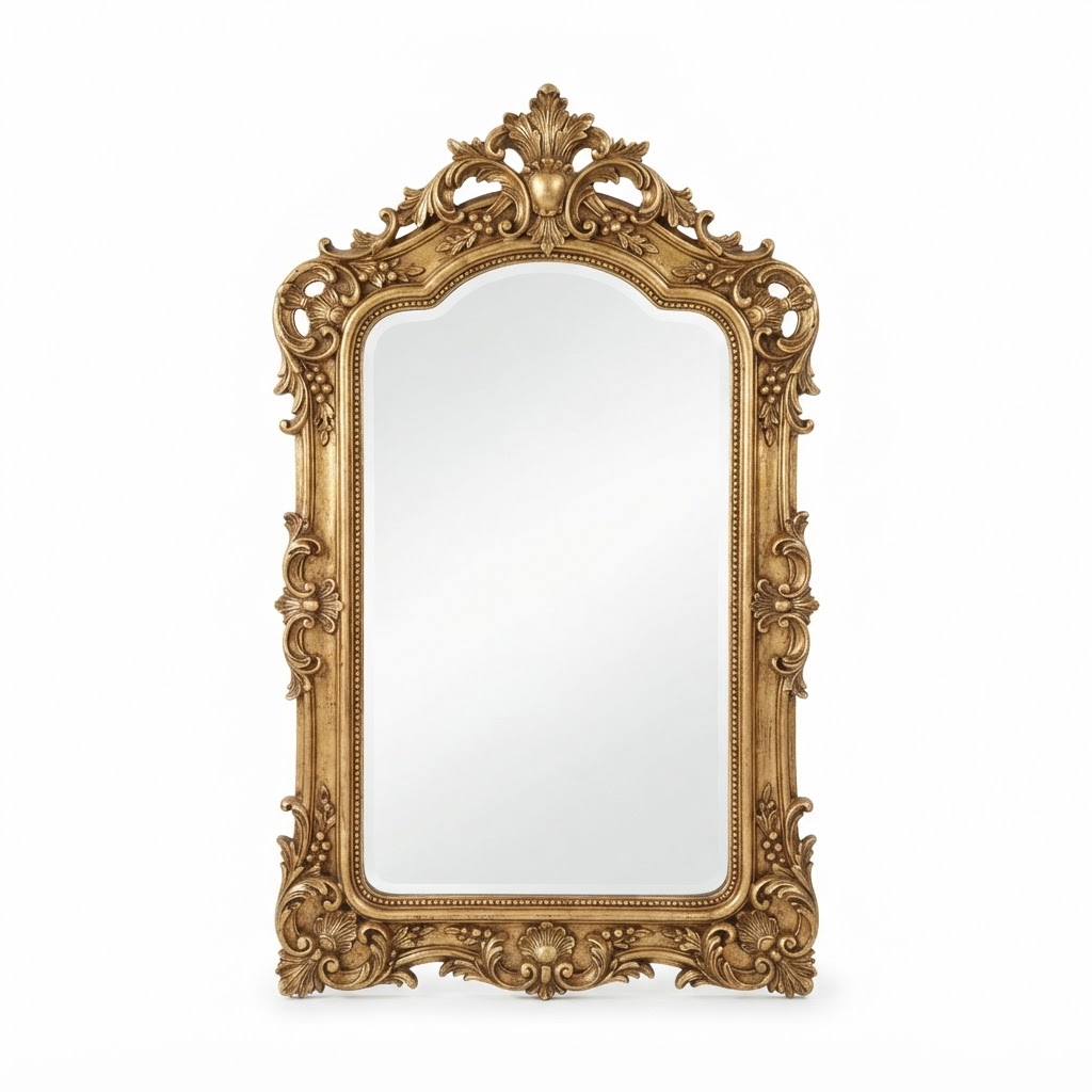 core Ornate Gold Mirror