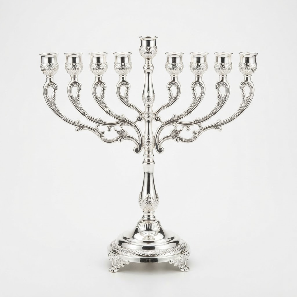 Silver Plated Menorah
