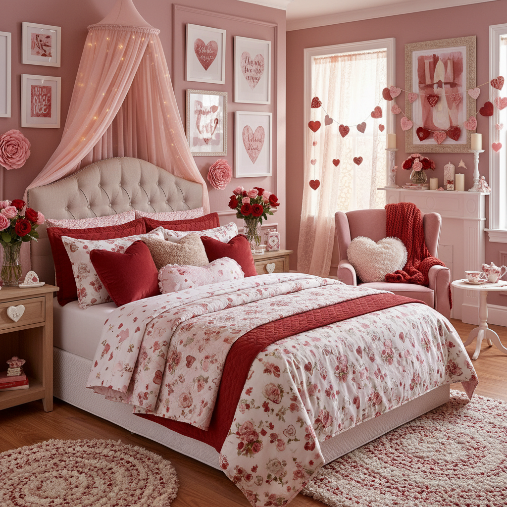 Transitional Valentine's Day Child Bedroom (Girl)