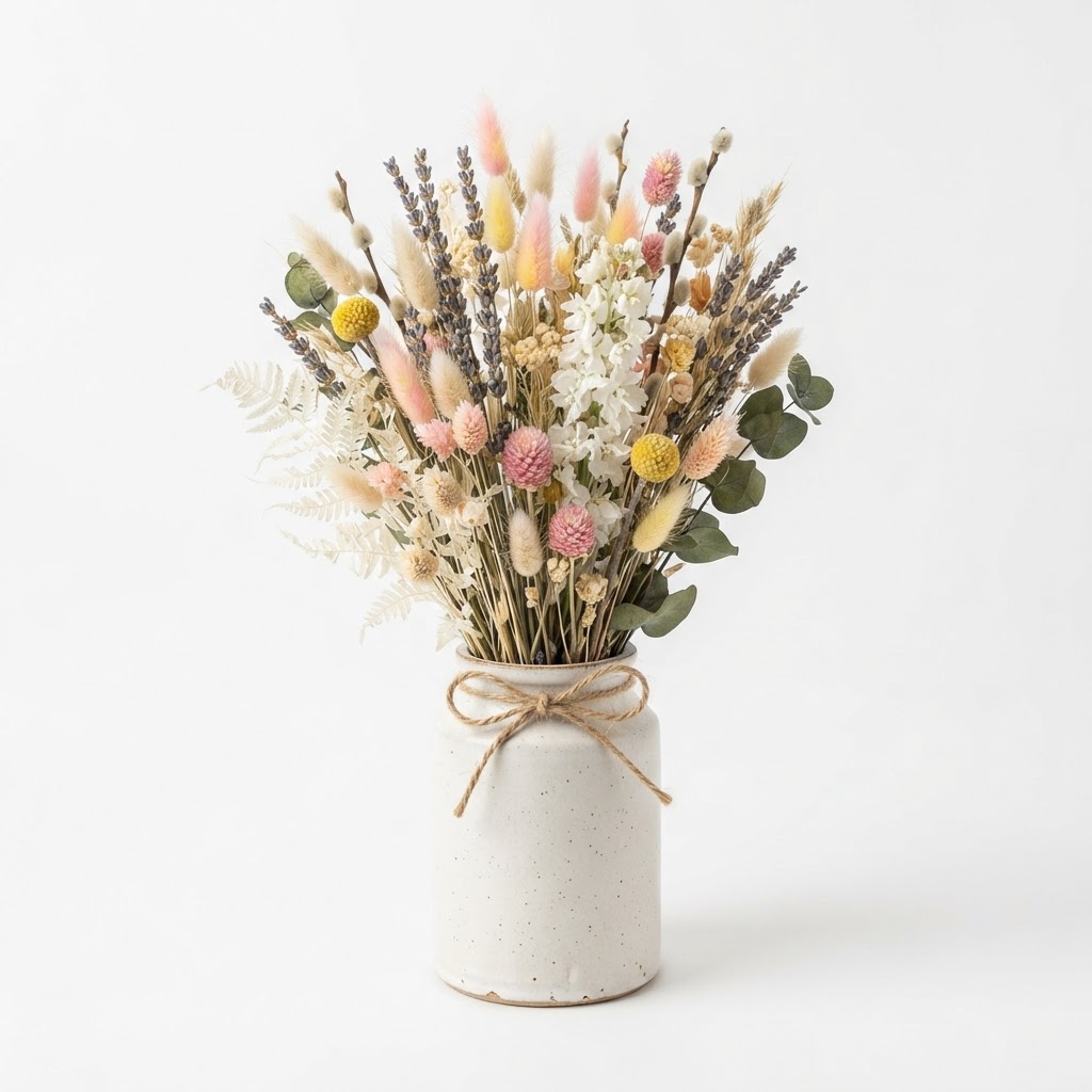 Dried Spring Floral Arrangement