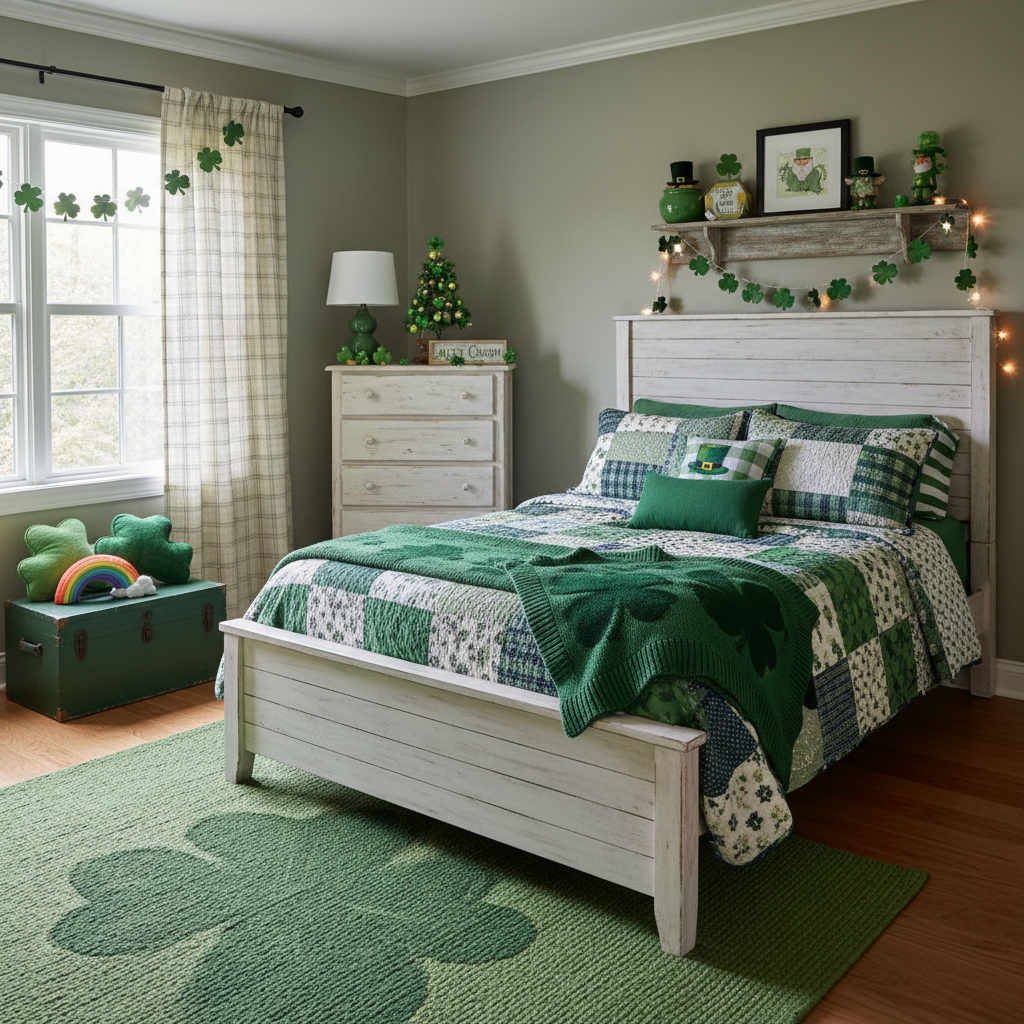 Farmhouse St. Patrick's Day Child Bedroom (Boy)