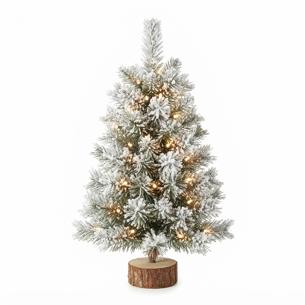 Winter Frosted Mini Pre-lit Christmas Tree