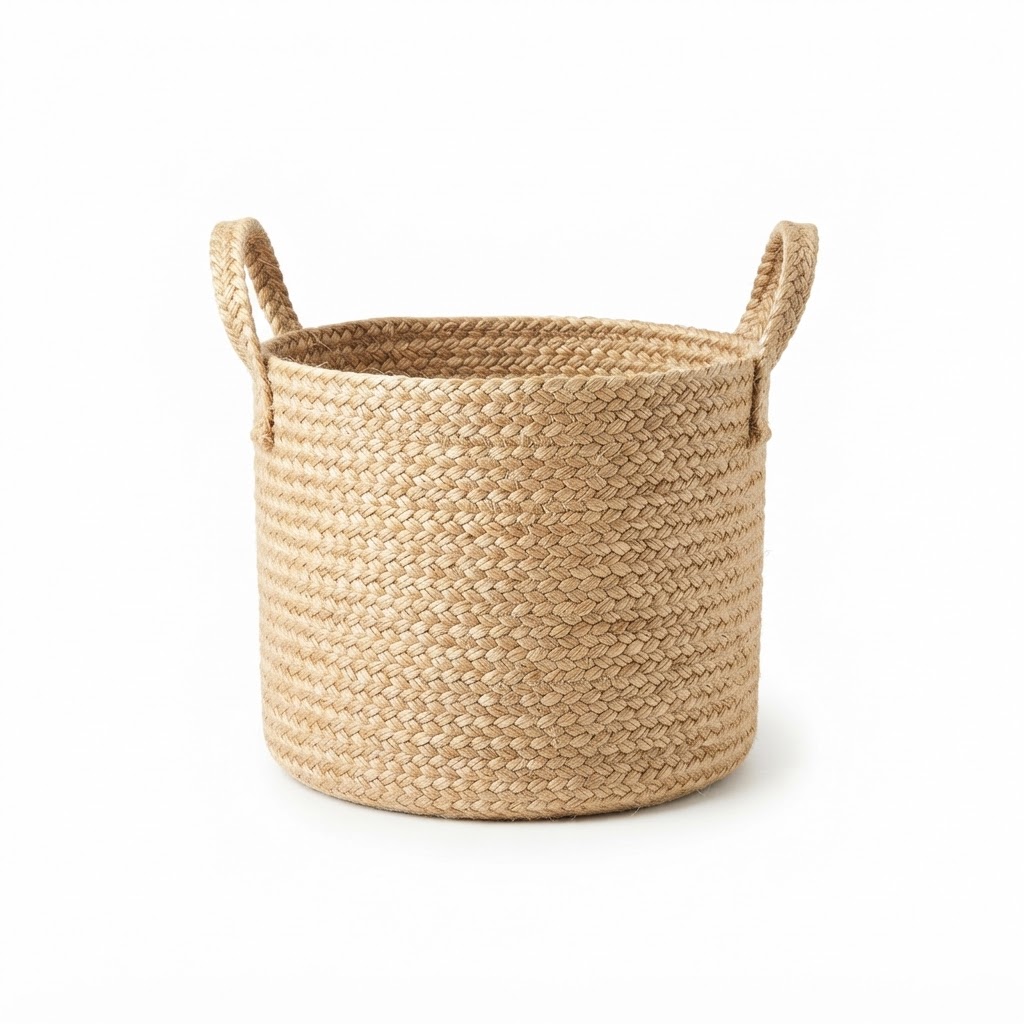 Natural Jute Storage Basket
