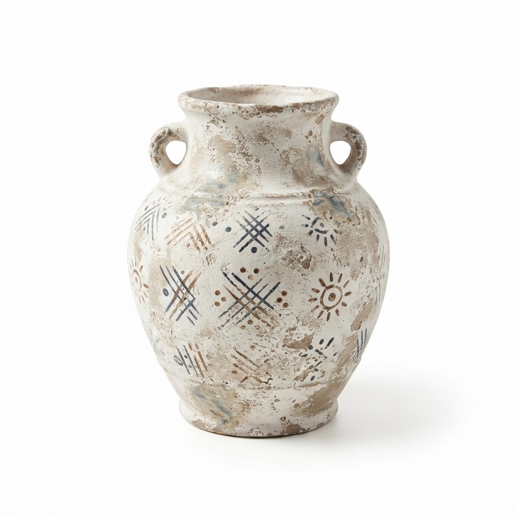 Ceramic Distressed Decorative Vase