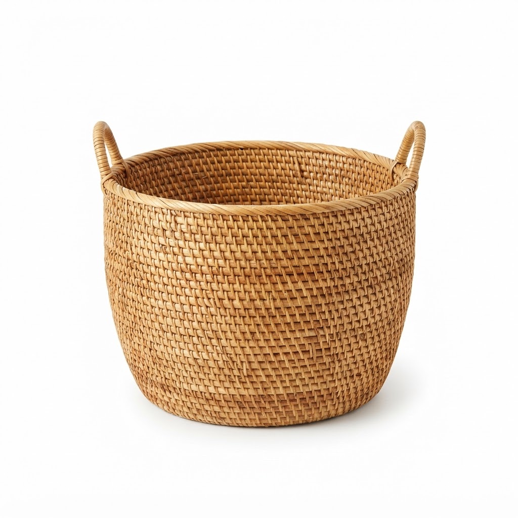 core Woven Rattan Storage Basket