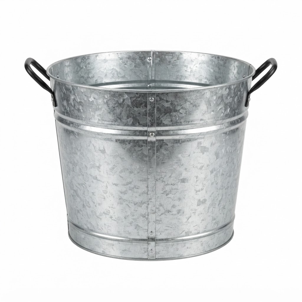 Galvanized Metal Log Bucket