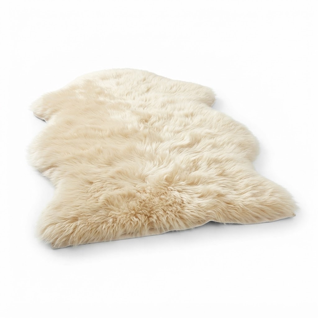 Faux Sheepskin Throw Rug