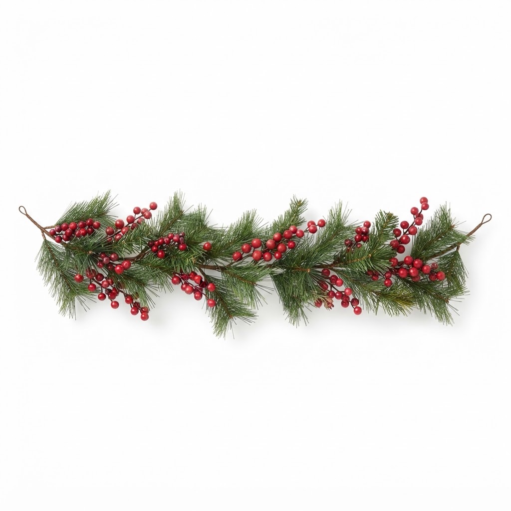 Pine and Berry Christmas Garland