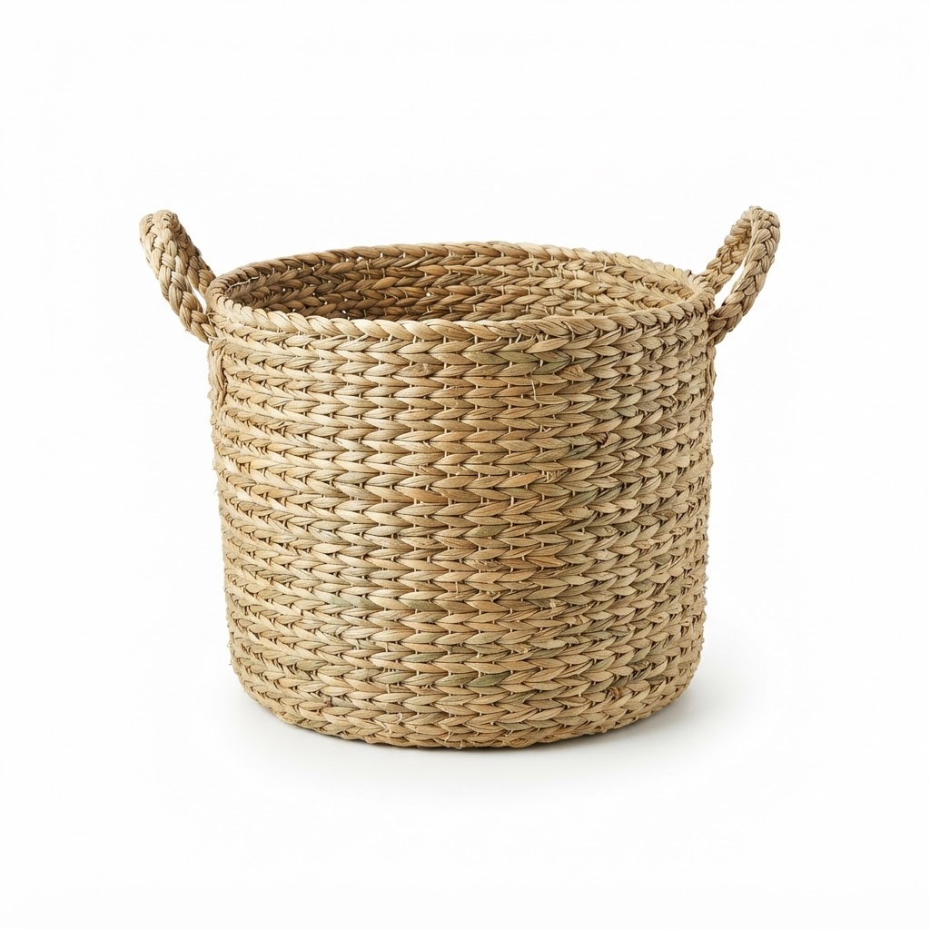 Woven Seagrass Storage Basket