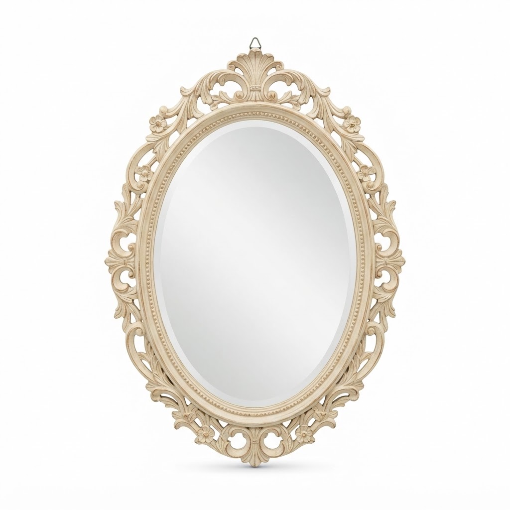 core Ornate Oval Mirror