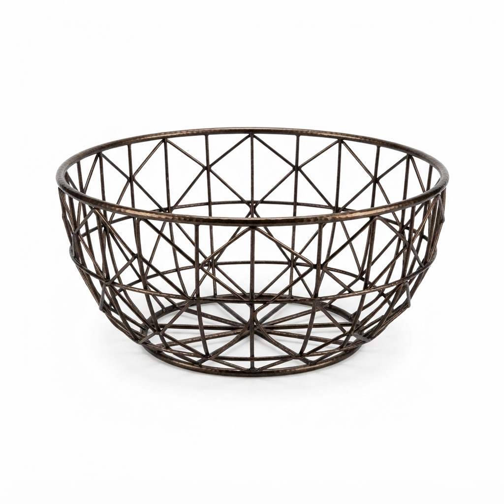 bronze wire tabletop bowl