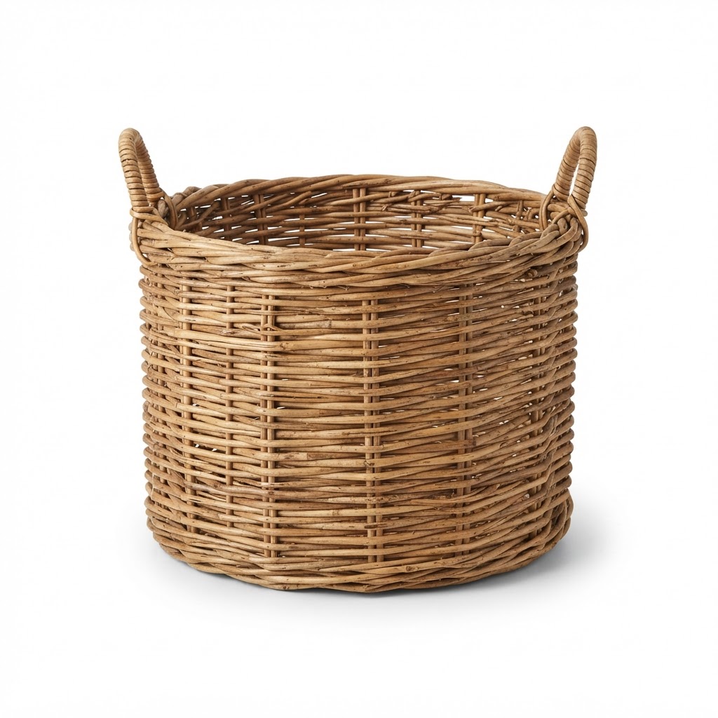 core Woven Rattan Storage Basket