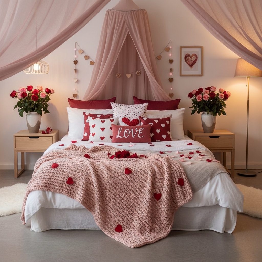 Nordic Valentine's Day Master Bedroom