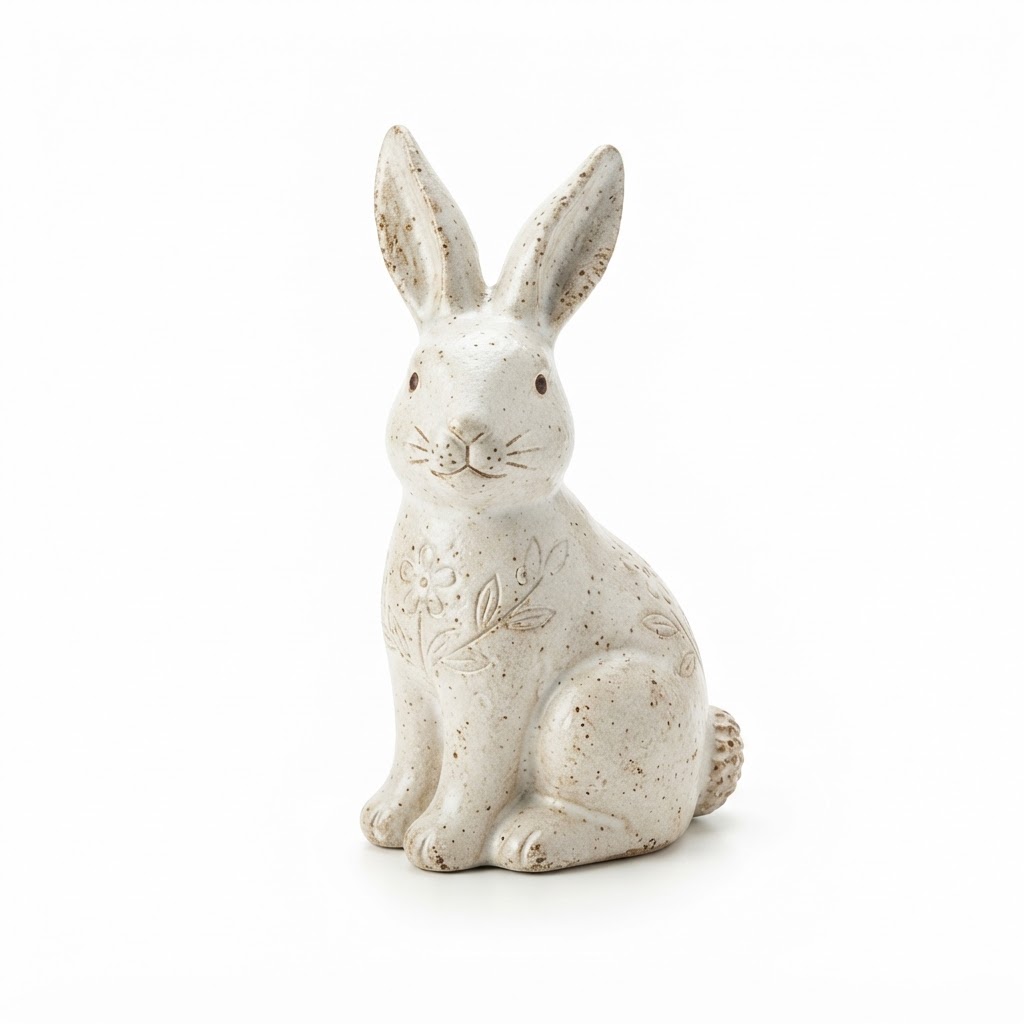 Ceramic Rabbit Figurine