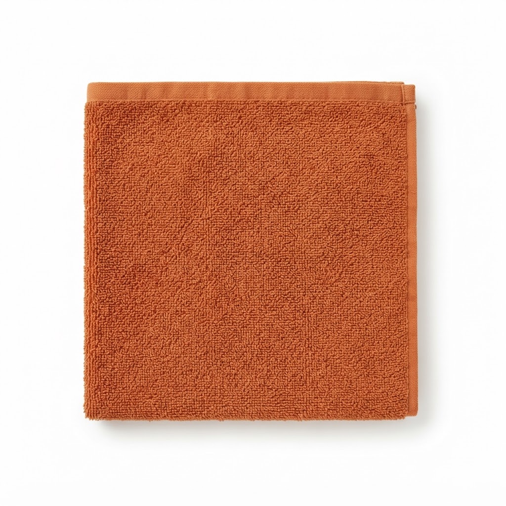 Burnt Orange Cotton Hand Towel