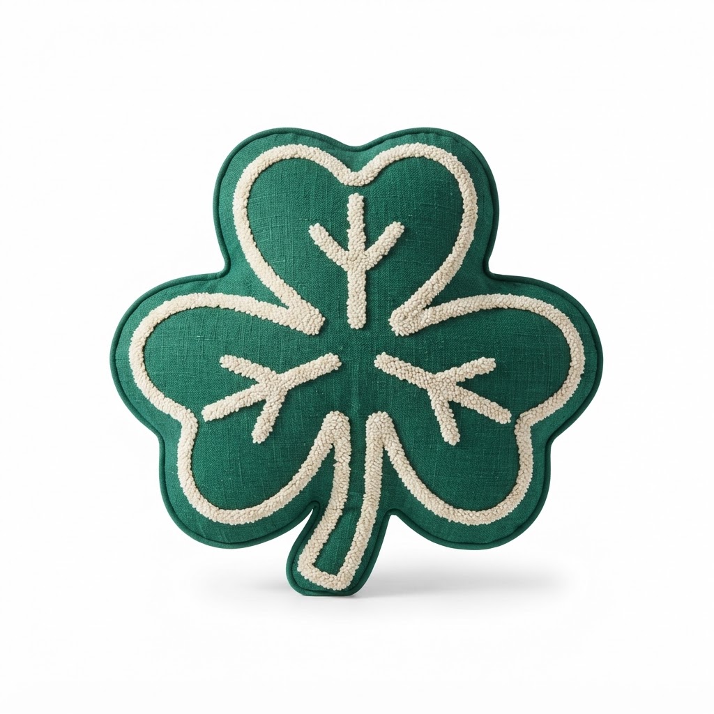 Decorative Shamrock Shaped Pillows