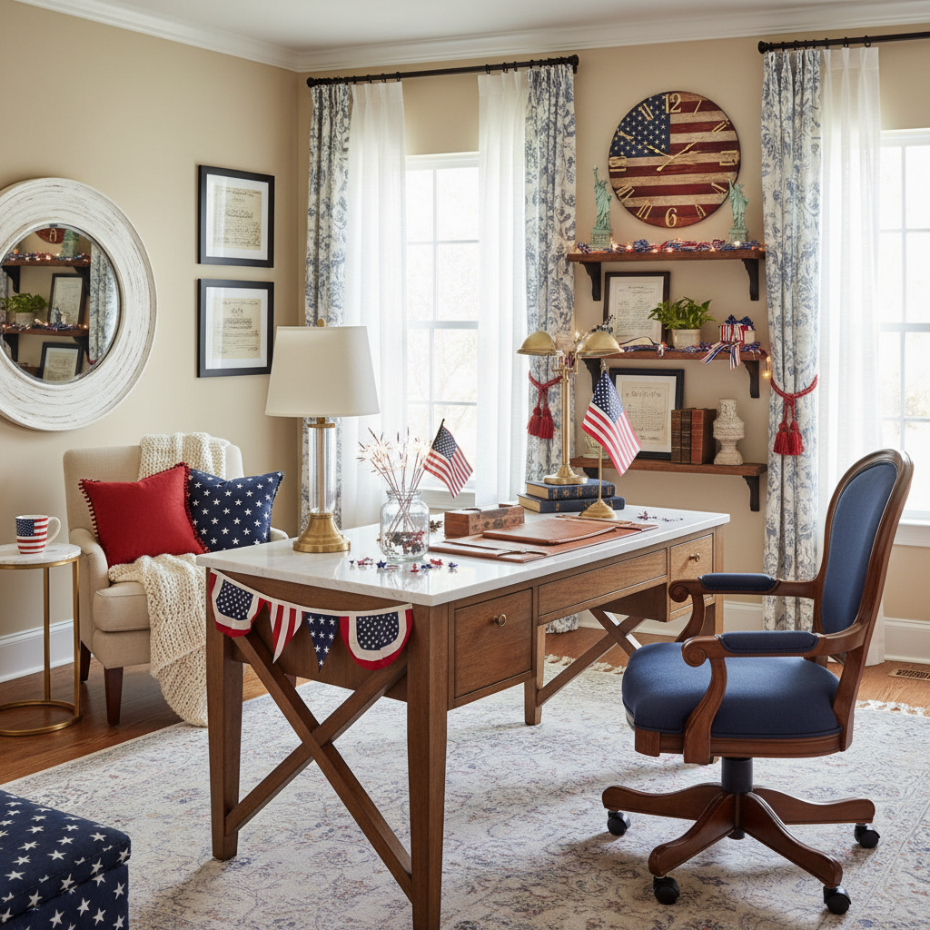 Transitional Independence Day (4th of July) Home Office