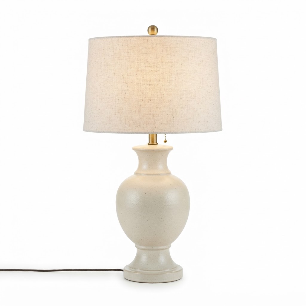 Classic Cream Ceramic Table Lamp
