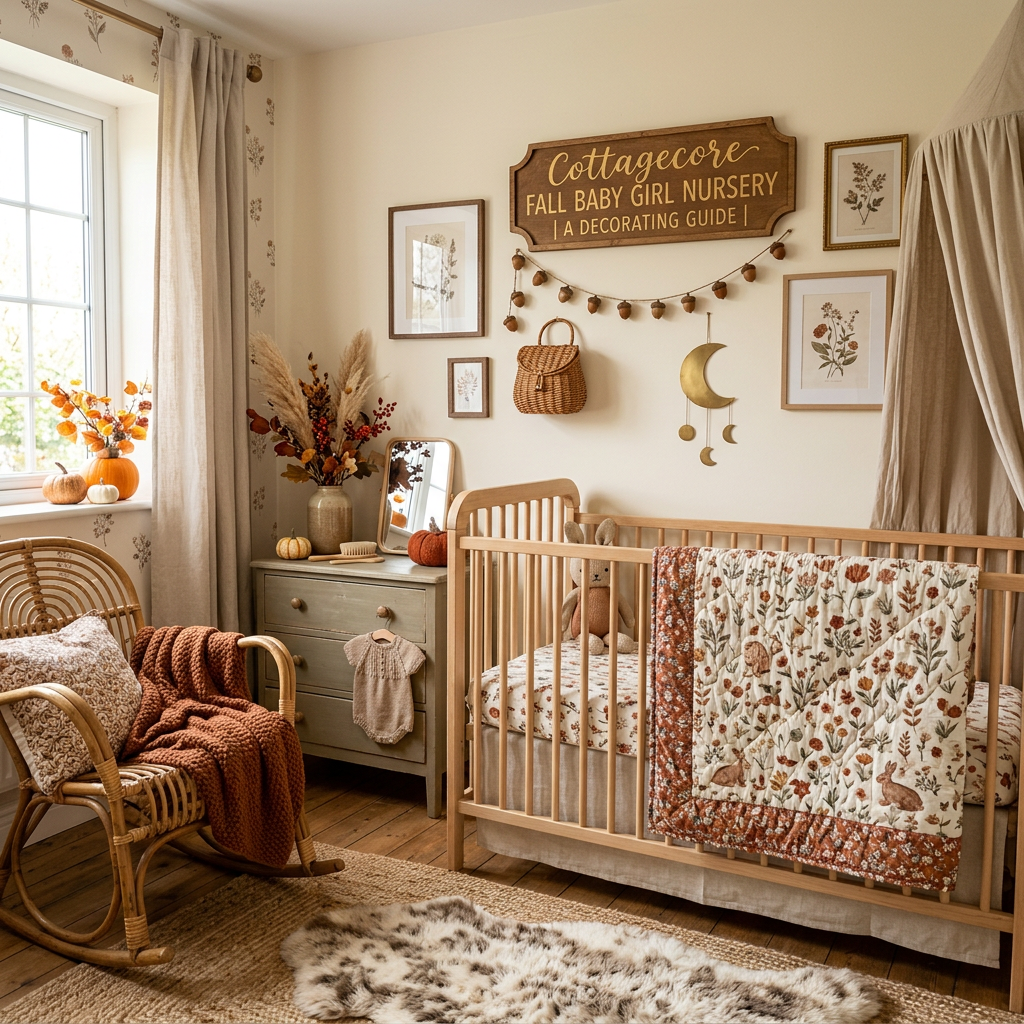 Cottagecore Fall Baby Girl Nursery — Room Recipe