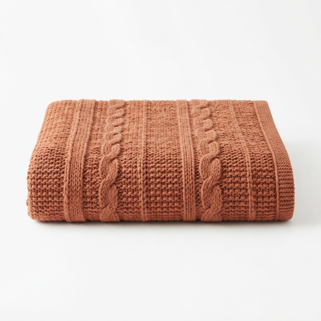 Textured Knit Cotton Bath Towel