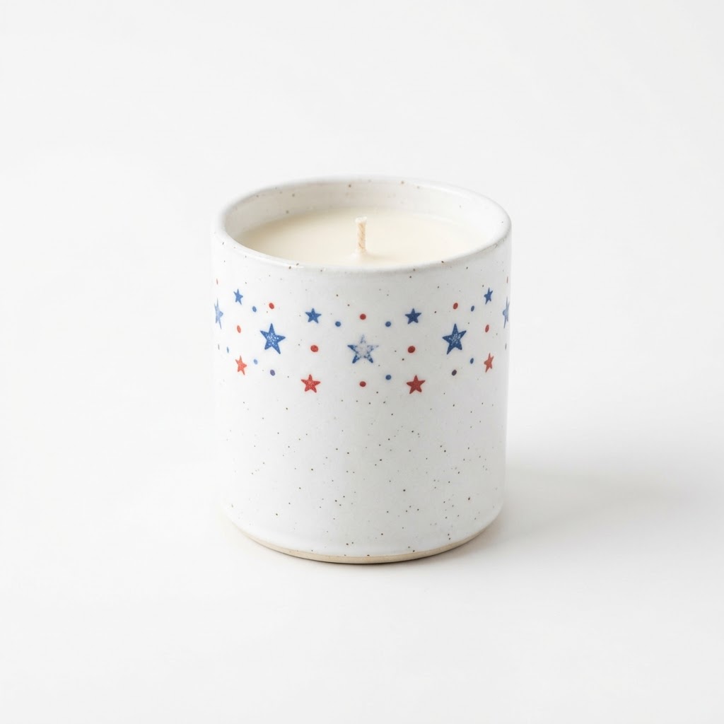 Scented Soy Candle in Ceramic Vessel