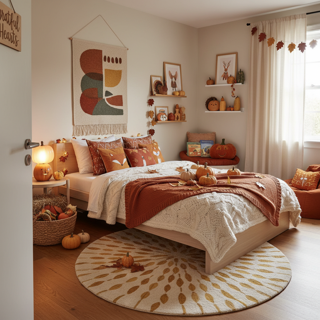 Nordic Thanksgiving Child Bedroom (Girl)