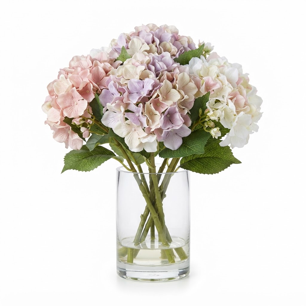 Spring Silk Hydrangea Arrangement