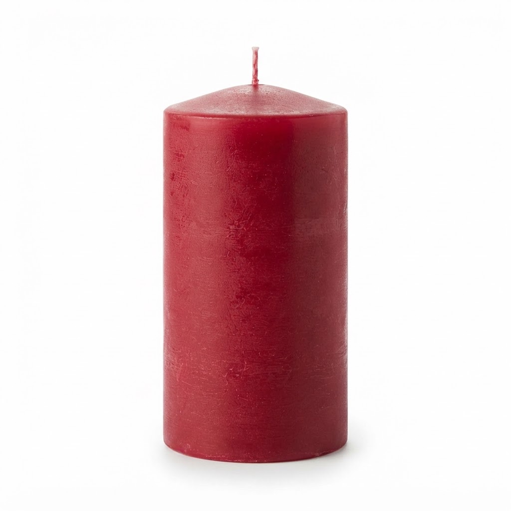 Romantic Rose-Scented Pillar Candle