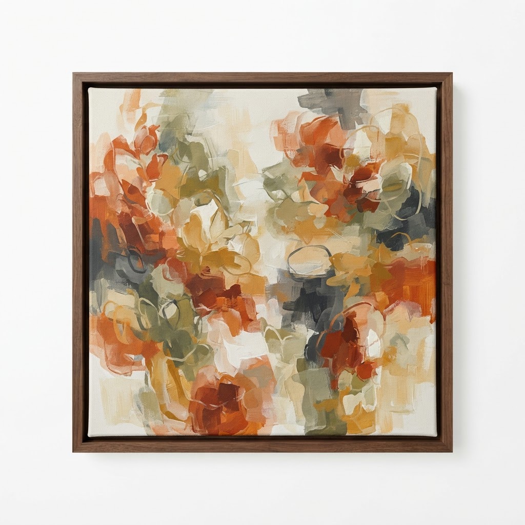 Transitional Abstract Autumn Wall Art