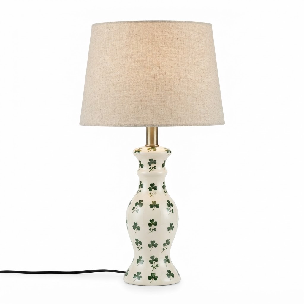 core Clover Print Table Lamp